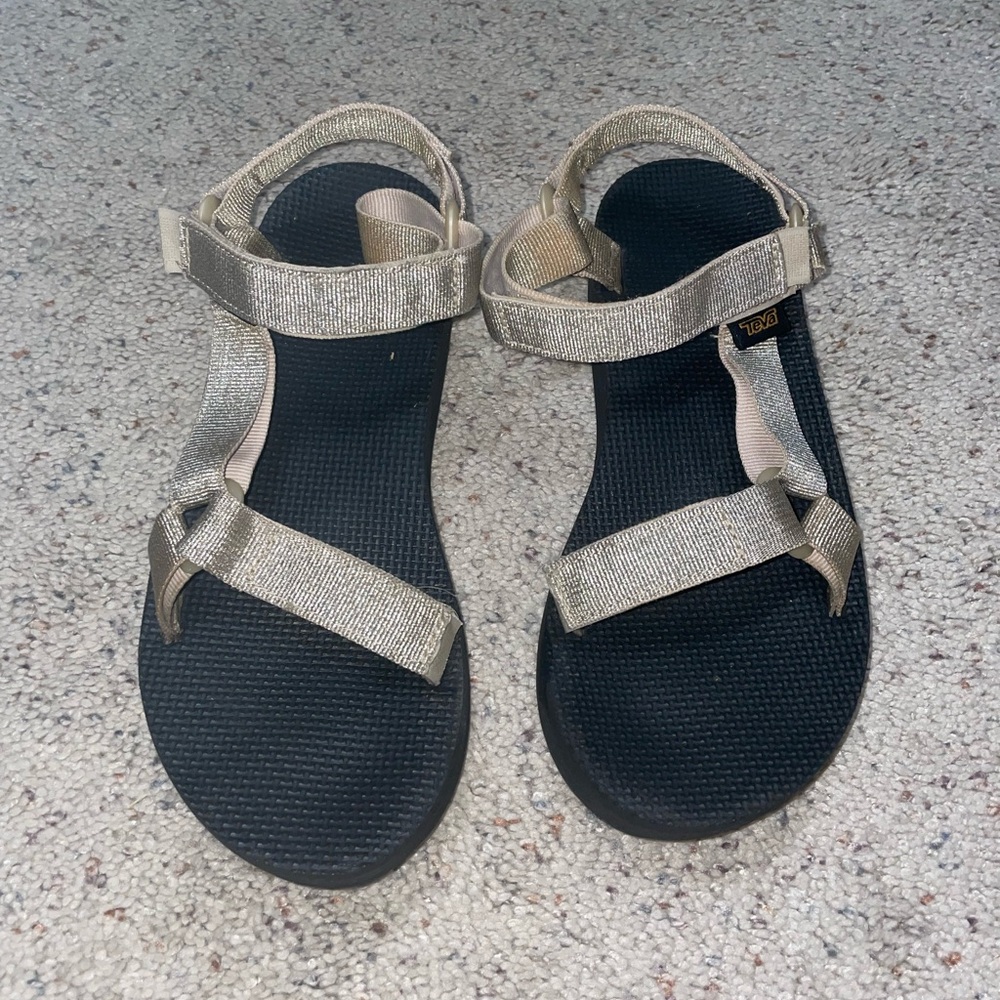 Gold Teva Sandals